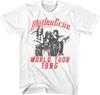 Motley Crue 1986 Американская Хэви-метал Рок-группа Мировой Тур Белая Взрослая Футболка