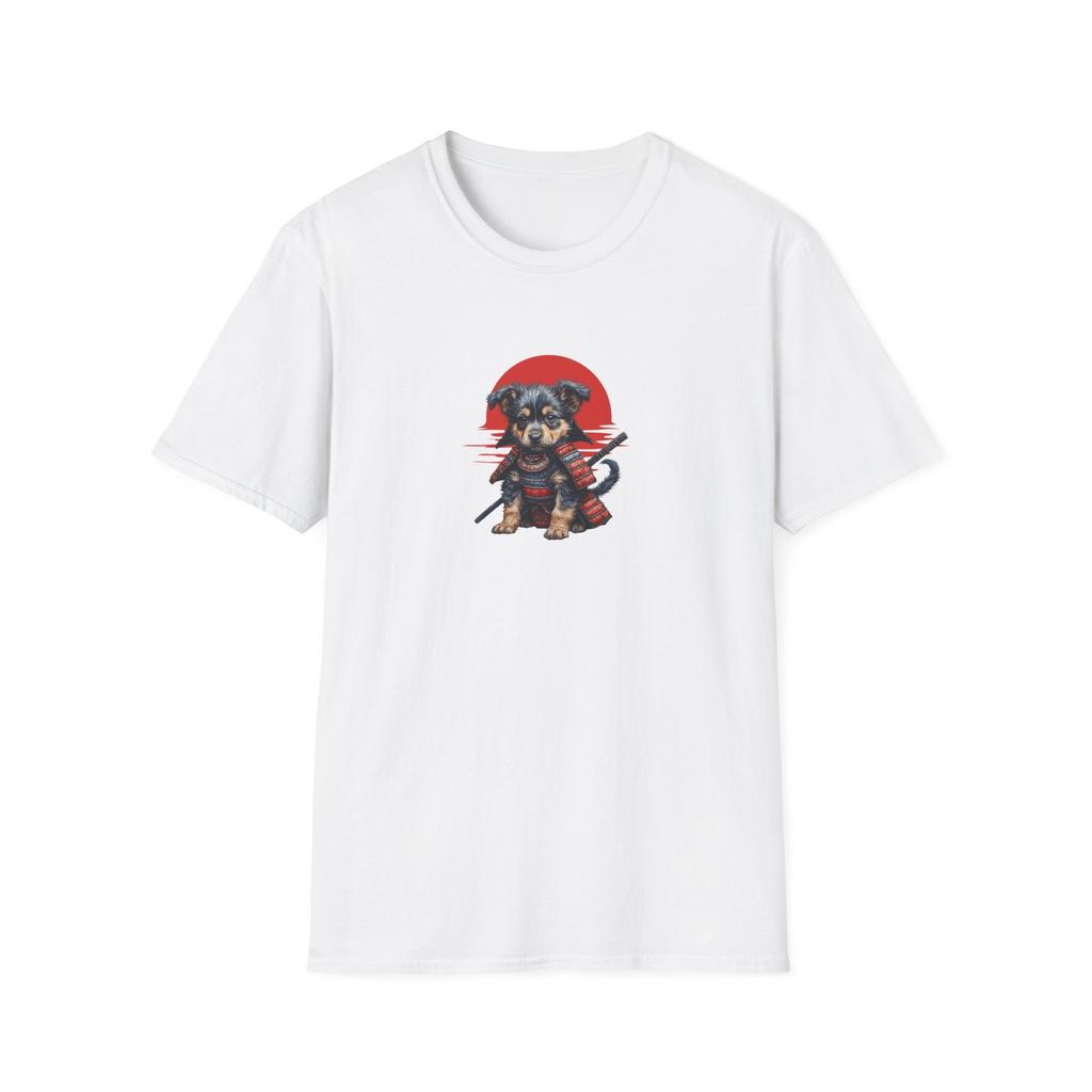 Samurai Puppy Dog Warrior T-Shirt | Cute Samurai Dog Graphic