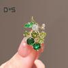 Women Brooch Floral Decor Stainless Hollow Exquisite Vintage Anti-slip Wear-resistant Coat Collar Hat Scarf Decoration Clothes Pin Garment Jewelry