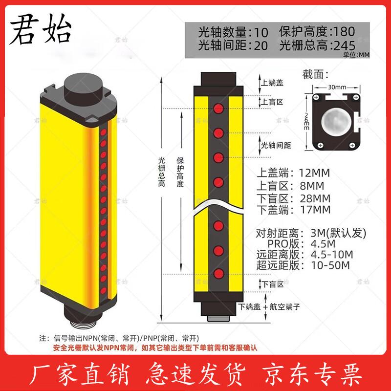 Junshi Infrared Safety Light Curtain Sensor