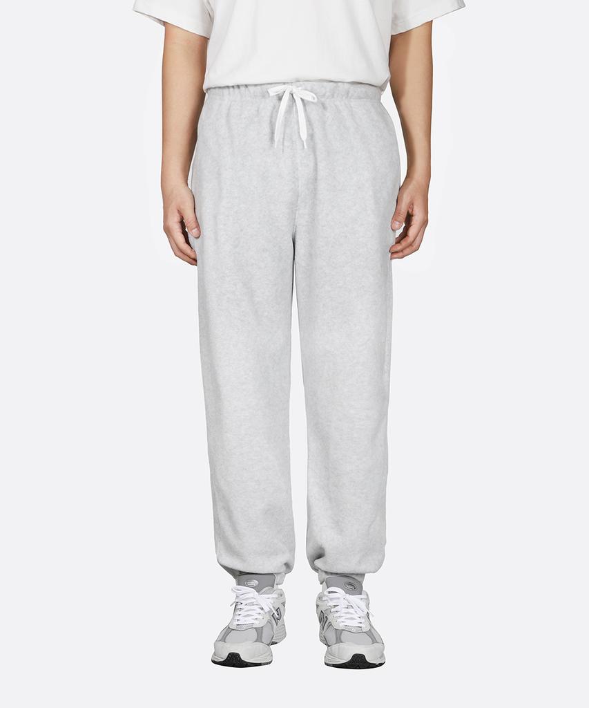 GAINSBORO Soft Fleece Jogger Pants_White Melange