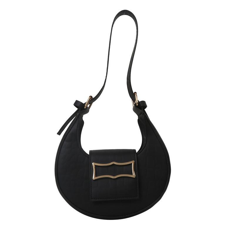 Versatile Fashion Pu Leather Crescent Bag With Zipper Ideal For Everyday Use