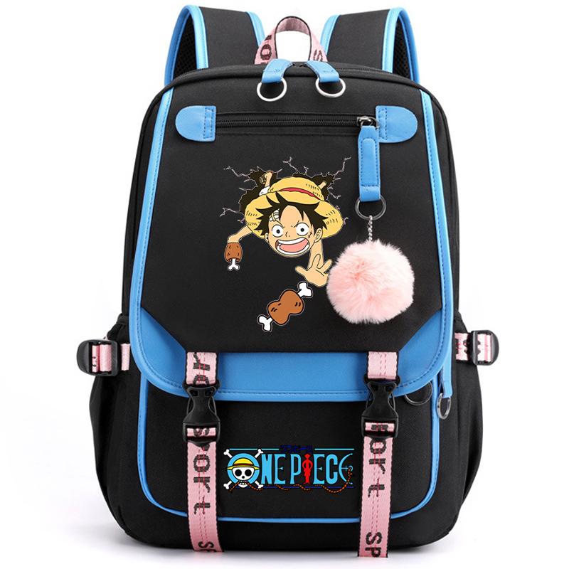 Аниме One Piece унисекс универсальный рюкзак водонепроницаемый рюкзак для студентов ежедневная сумка для книг для детей подарки для мужчин и женщин дорожная сумка для отдыха Mochila