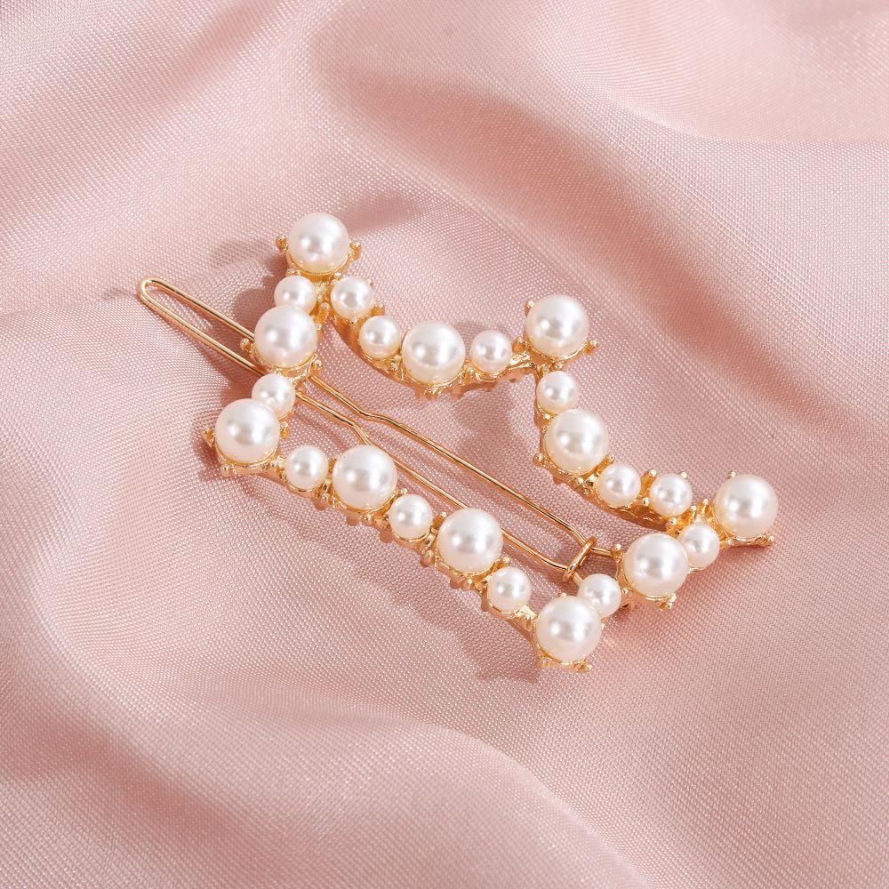 Дамы Девочки Укладка волос Головные уборы Женские жемчуга Шпильки Заколки для волос Заколки для волос