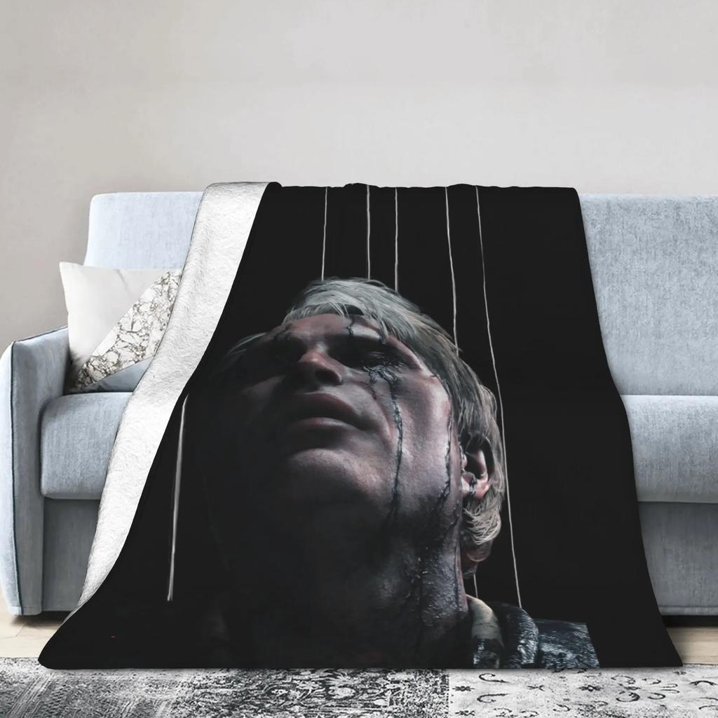 Death Stranding Plush Blanket for Kids and Adults Soft Flannel Throw Blanket for Bedroom Custom DIY Quality Bedspread Gift