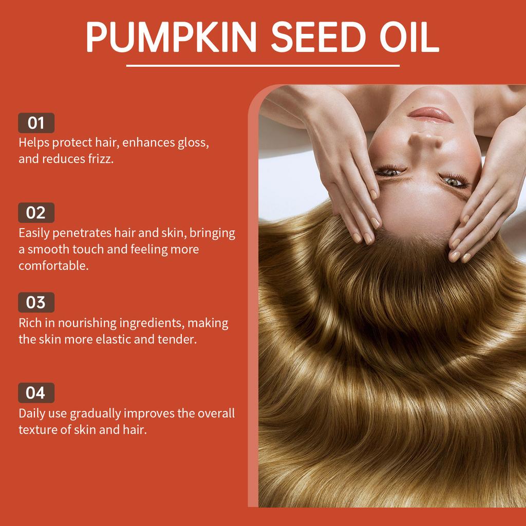 Pumpkin Seed Oil, Moisturizing Body Light Beige, Smoothing Hair Lasting Fragrance Daily Care Essential Oil and Is An Essential Oil for Daily Hair Care