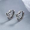 Korean Version of Fashion Temperament Women's Ear Clips, Ear Buckles, Crown Earrings, Retro High-end Design Jewelry