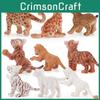 Wild Tiger Lion Toddler Figurines Pvc Handpainted Toys For Playroom And Learning Activities