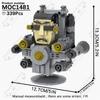 MOOXI Аниме Серия Фигурки Скибиди Туалет Оператор Битва Робот Строительные Блоки Модель MOC Кирпичики Сделай Сам Монтессори Игрушки Детские Подарки