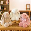 Cute and Luxurious Proud Rabbit Plush Toys for Children Sleeping Pillow Bow Rabbit Rabbit Doll Office Doll