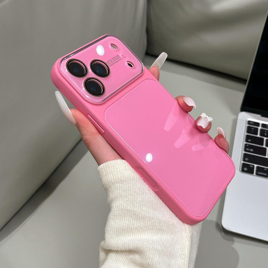 Premium Candy Color Glass Case for iPhone 16 Pro Max/17