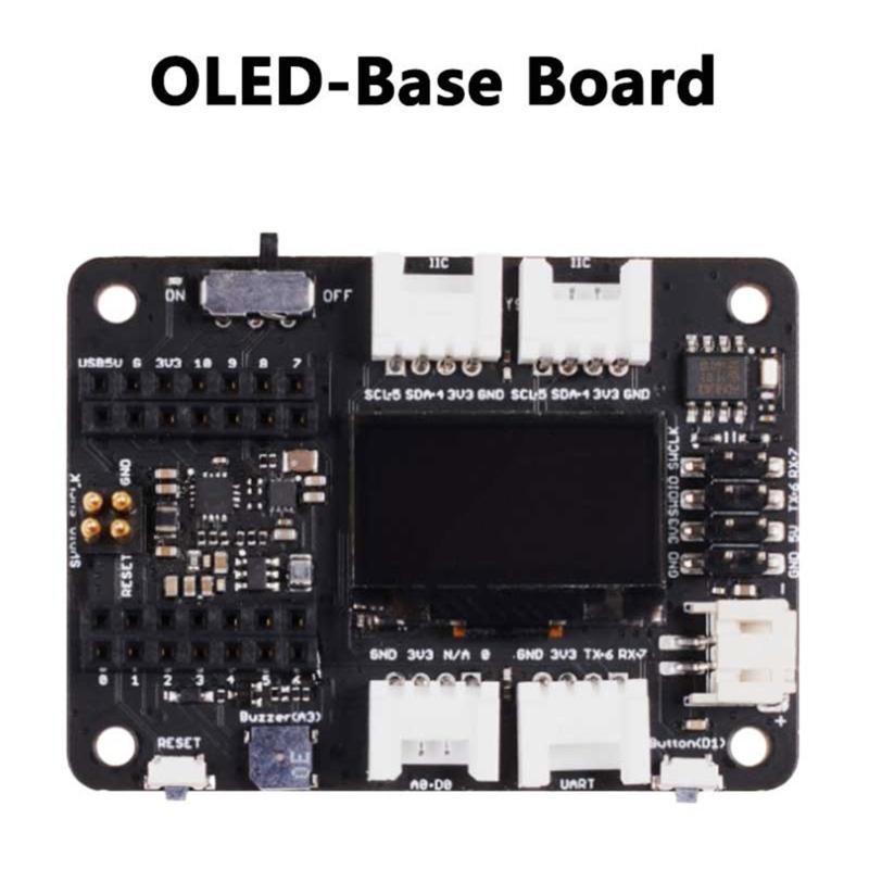 OLED Basic HAT Board for RPi, Quick Prototyping with Rich Peripherals and No Soldering Required