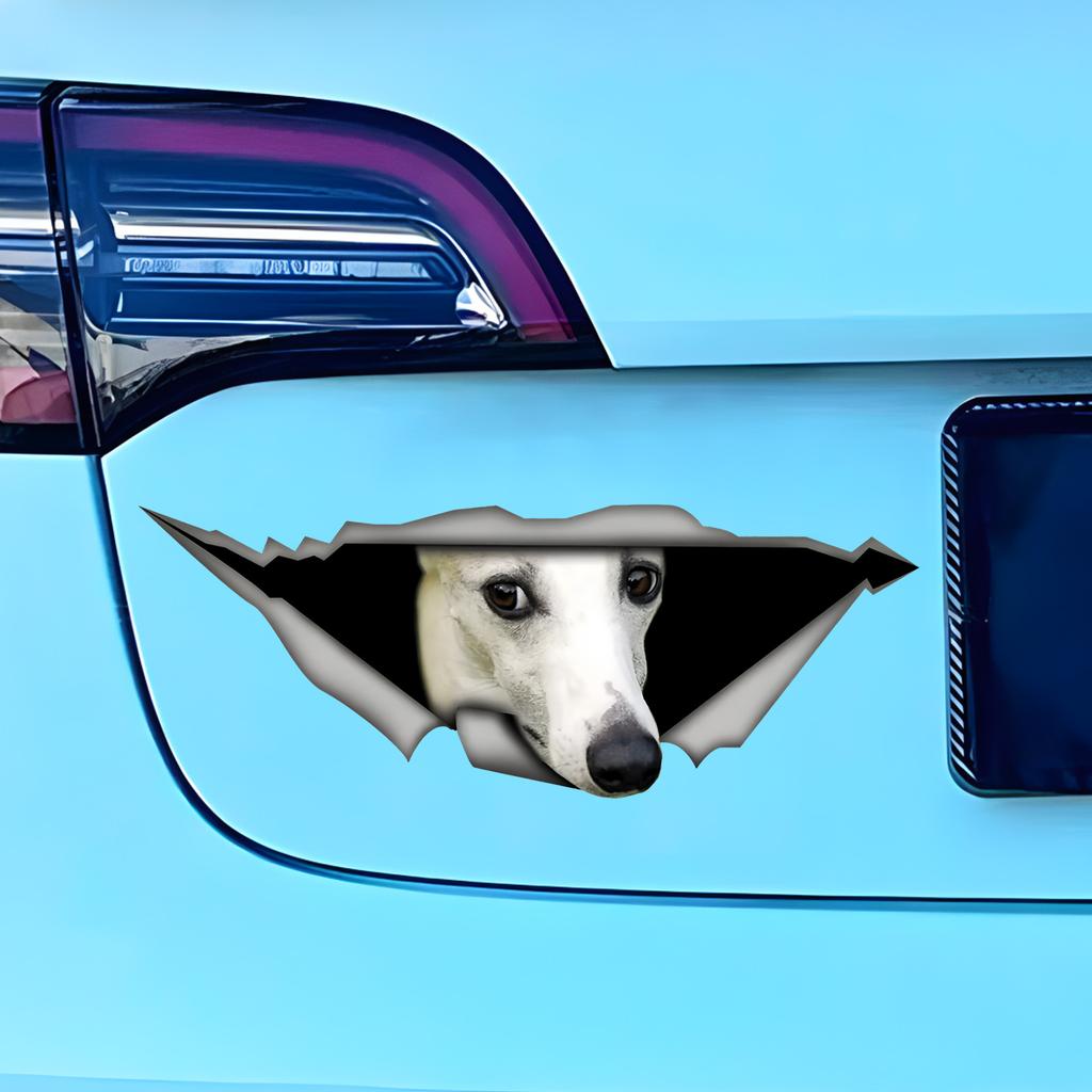 White Whippet Car Bumper Window Stickers For Car Truck Van Fashion Decals Vinyl Material Stickers