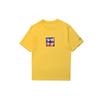 Lining SS20 Paris Fashion Week Series Embroidered Short Sleeve T-Shirt Men Tops Yellow AHSQ271-3