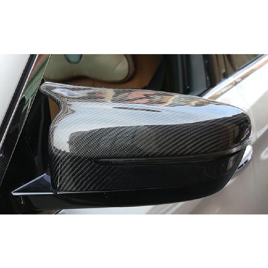 New Glossy Black Rearview Mirror Cover Carbon Fiber Side Mirror Housing Cover for BMW 3 Series 5 Series G20 G28 G30 G38 G11 G12