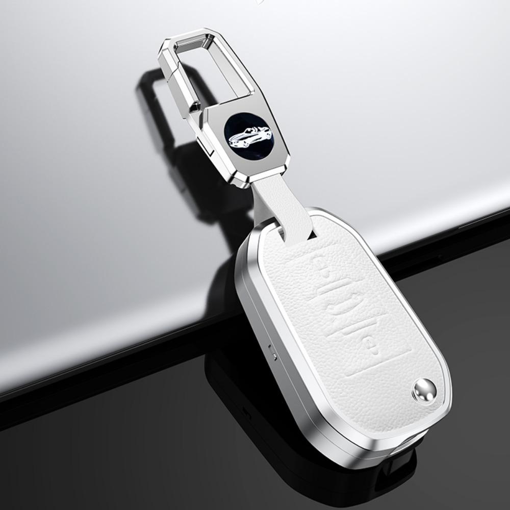 Сплав Кожаный Складной Чехол для Автомобильного Ключа Полное Покрытие для Peugeot 3008 208 308 508 408 2008 307 4008 для Citroen C4 C4L CACTUS C3 C6 C8