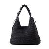 Kagonomori Basket Tote Shoulder Elegant and Yukata Bag, Bag, Women's Bag, Stylish, Large, Style, 217-10 [Black]
