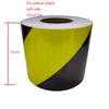 5cm/10cm/15cm/20cm*5M Fluorescent-Yellow-Black Twill reflective Tapes Waterproof Adhesive Warning Stickers For Car Truck Trailer