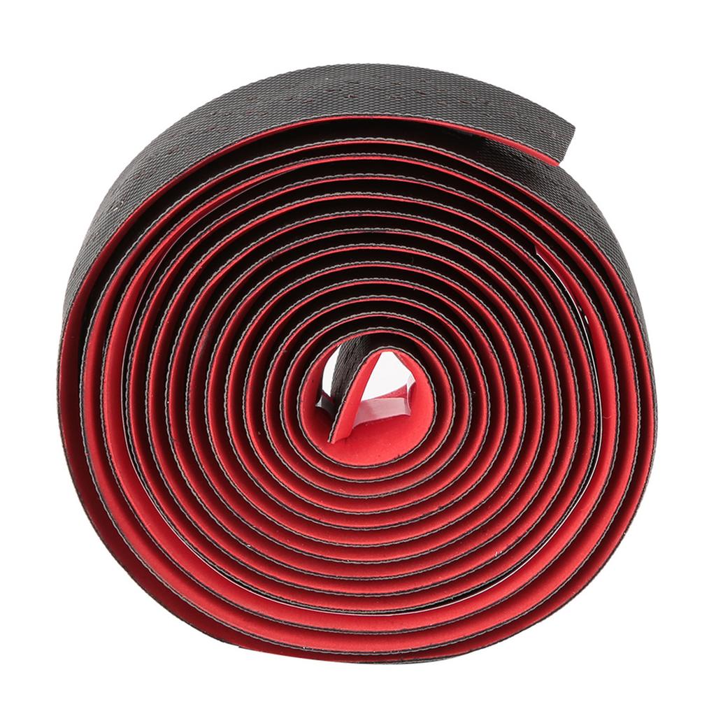 Anti skid PU Road Bike Handlebar Tapes Soft Breathable Mountain Bicycle Handle Bar Wrap(Red)