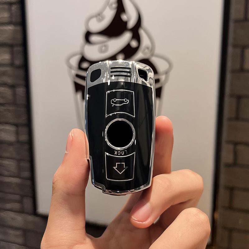 Мягкий чехол для дистанционного ключа из ТПУ для BMW X1 X5 X6 Z4 E90 E60 E70 E87 3 5 6 Series M3 M5, держатель в виде ракушки, аксессуары для брелоков
