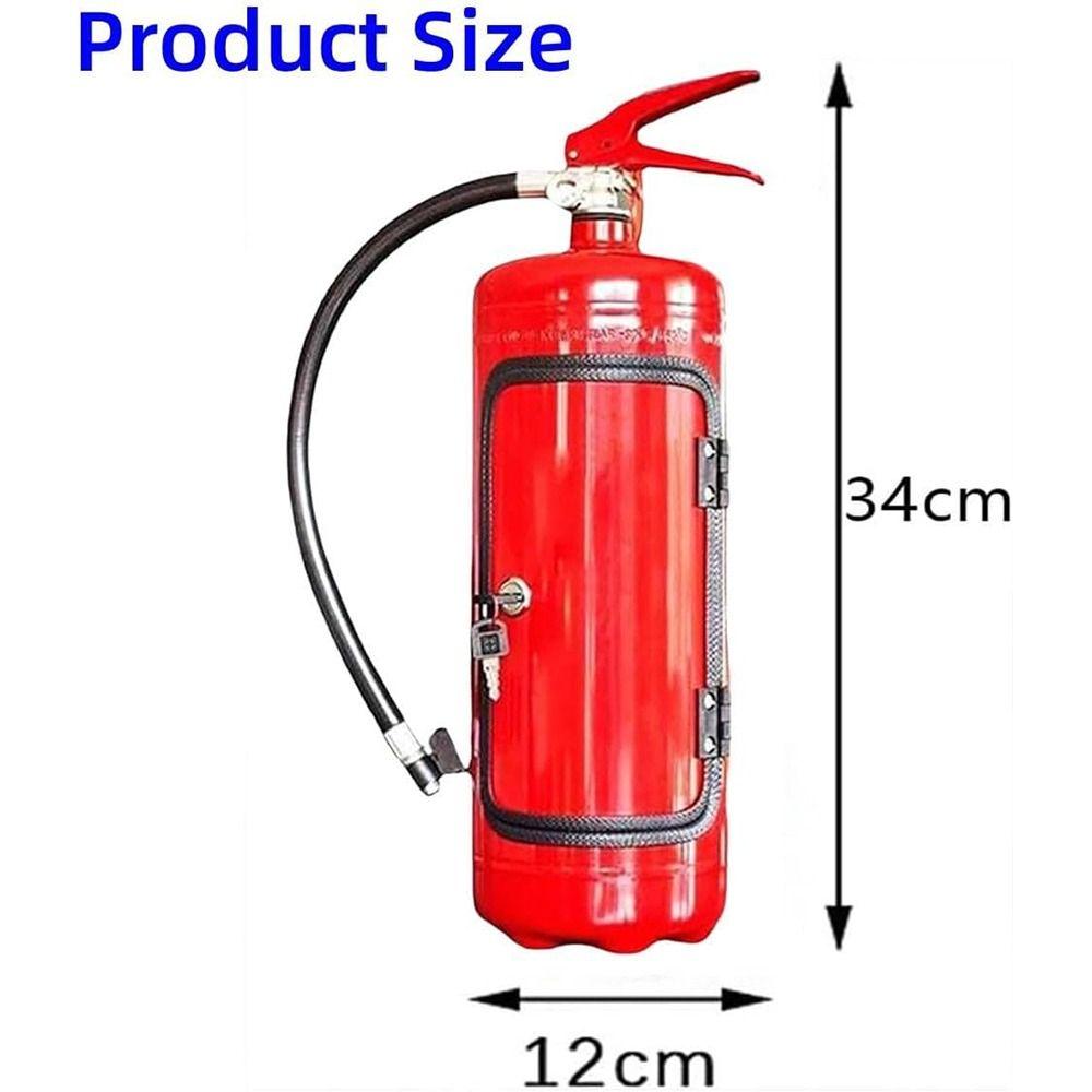 Portable Bottle Holder Red/Black Hidden Liquor Cabinet Fire Extinguisher Storage System Bar