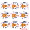 10Pcs/Lot Wholesale Cartoon Letters Embroidery Party Time Patch Iron On Patches For Clothing Thermoadhesive Patches On Clothes