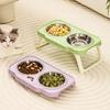 Non-Slip Pet High Footed Bowl Anti-flip Pet Water Feeder Container  for Kitten/Puppy/Bunny