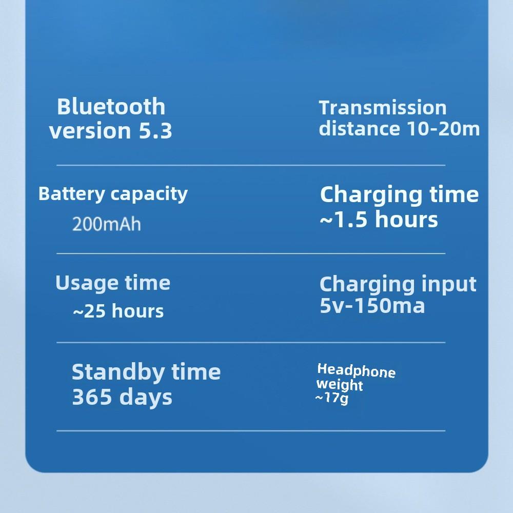 OWS Wireless Bluetooth Headset Hanging Ear Non-ear Air Conduction Motion Endurance Noise Reduction