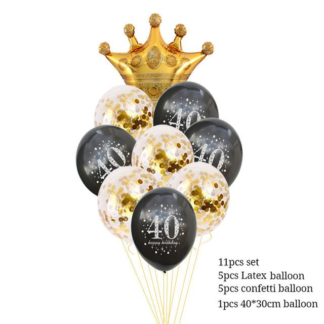 С днем рождения 30 40 50 60 годовщина украшения дня рождения для взрослых латексные шары цифры гелиевые шары 30-й день рождения Anniversaire