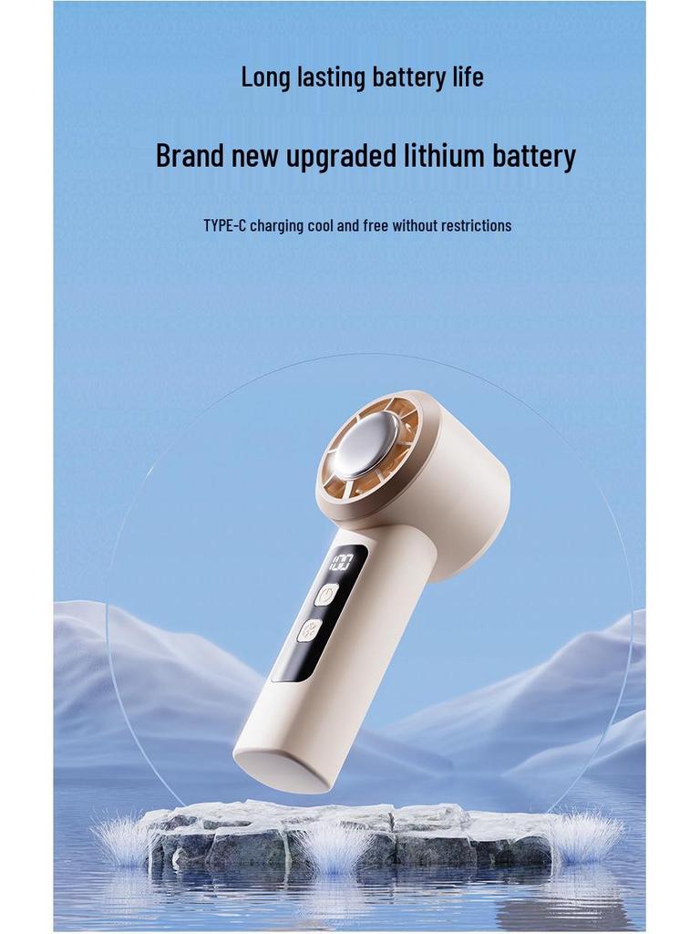 Handheld Mini Air Conditioner Fan 2025 - Long Battery Life, USB-Powered, Compact Cooling