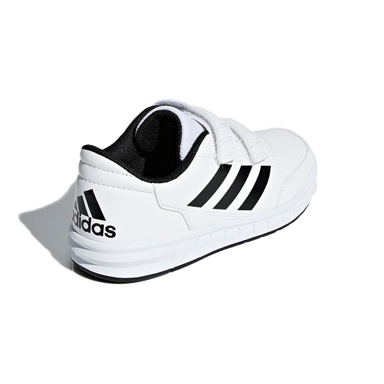 adidas Altasport Дышащие Низкие Детские Кроссовки для Скейтбординга Белый Черный Дети Возрастом 3 7 Лет D96830