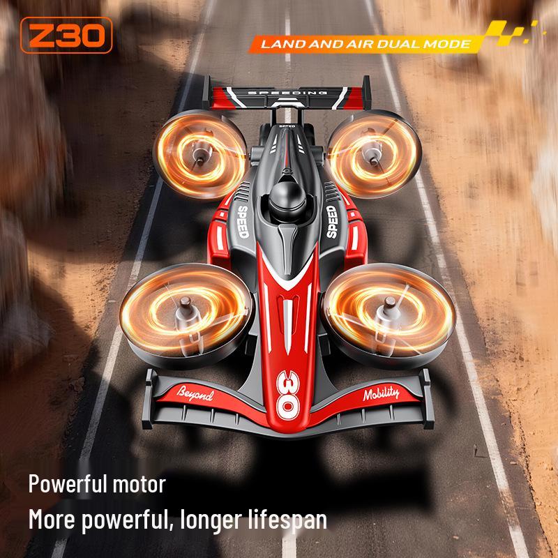 Машинка-дрон Cross Z30 с дистанционным управлением, для трюков и дрифта: Двухрежимное использование на земле и в воздухе