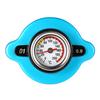 0.9 Bar Thermostatic Radiator Cap Cover with Water Temp Temperature Gauge for Truck Forklift Trailer