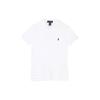 Футболка с логотипом Polo однотонная с коротким рукавом детская белая 323547926002