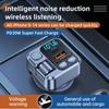 Автомобильное зарядное устройство Автомобильный Bluetooth-приемник USB U Disk Read PD20w Быстрая зарядка Цифровой дисплей Автомобильный адаптер для мобильного телефона FM-передатчик для мобильных телефонов
