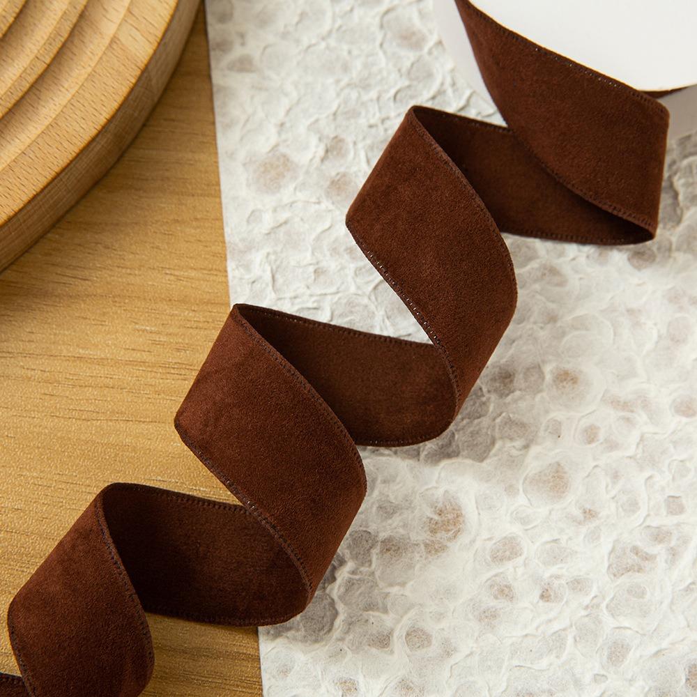 Luxury Finish Gold Velvet Ribbon 5 Yards Length Vintage Velvet Ribbons Wedding Decoration
