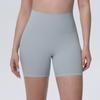 New thin ice-feeling skin-friendly, breathable and tight solid-color yoga pants, sports running fitness yoga clothes, three-point shorts