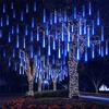 8 Tubes Led Fairy Lights Christmas String Lights Street Garland Outdoor Festoon Curtain Halloween Decoration Meteor Shower Light