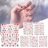 Exquisite Valentine Nail Sticker No Glue Required Red Ornament
