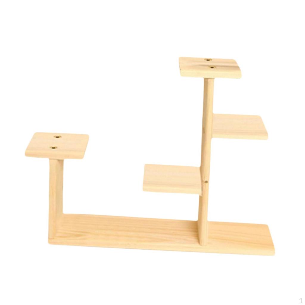 Wooden Plant Stand Desktop Tiered Flower Shelf Storage Holder Creative Display Rack Pot