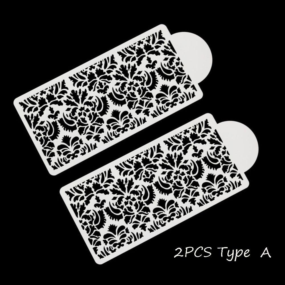 Sugarcraft DIY Template Cake Damask Lace Border Cake Decorating Tool Cupcake Stencil Fondant Mold