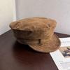 Beret Withsuede Vintage Fabric And Solid Color For Art And Lovers Fashion