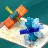Luban Lock IQ Brain Teaser Puzzles Прозрачный LuBan Lock Kong Ming Lock Детские подарки