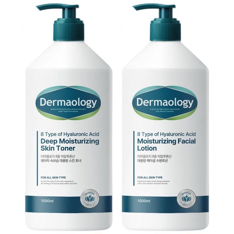 Dermaology 8-Layer Hyaluronic Acid Toner + Lotion 1L Set