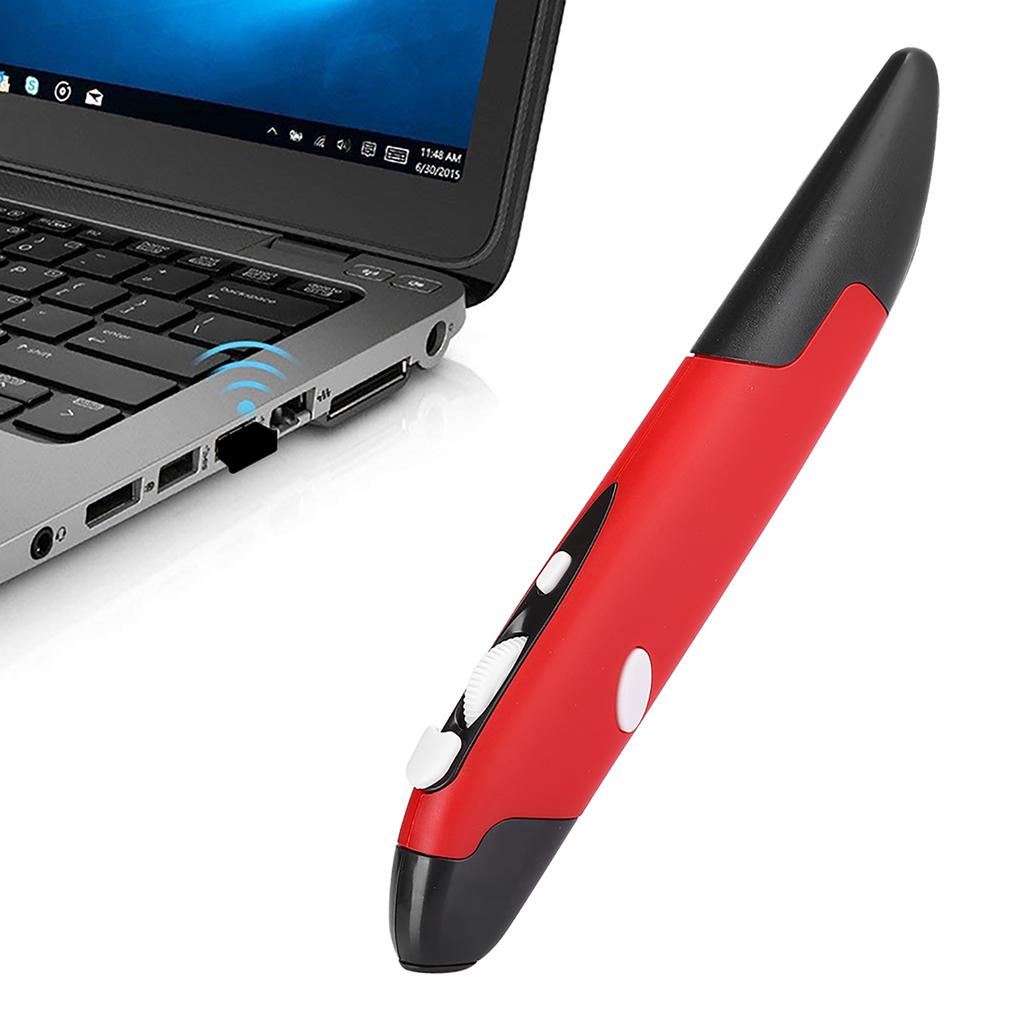 USB-компьютерный стилус, части ПК, беспроводная мышь 2,4G, персонализированная инновационная вертикальная ручка(красный