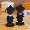 Bachelor's Doll Graduation Cake Topper 3D Design Graduation Ornament Decor  Graduation Cake Decor