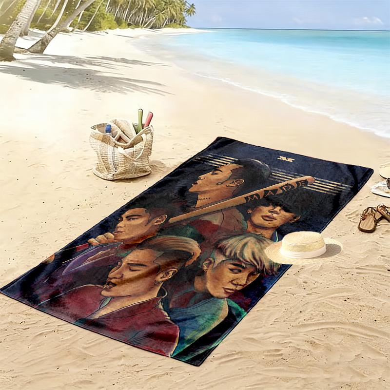 Big Bang: Explosive Energy Harmony beach towel soft Outdoor camping Outdoor pool towel swim seaside printing beach Outdoor picnic beach mat Comfort