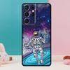 Cartoon Space Astronaut Phone Case For Samsung Galaxy S25 S23 S22 S21 Ultra S9 S10 S20 Plus S24 FE Funda Cover Shell