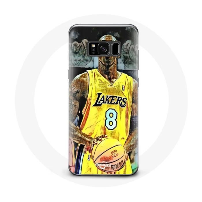 Чехол для Samsung Galaxy S8 plus Коби Брайант Данк лейкерс 8 НБА Черный
