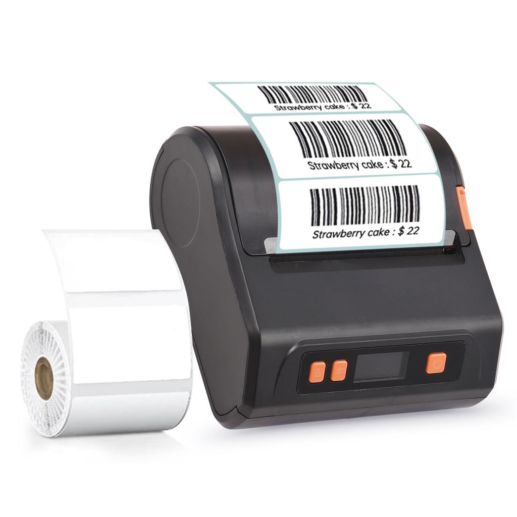 Bisofice Portable 80mm Receipt Label Printer Wireless BT Thermal Receipt Printer Mobile Bill